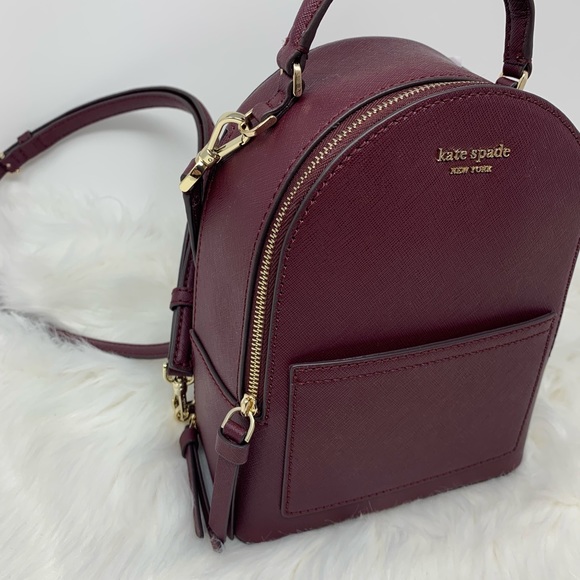 kate spade Handbags - MINI convertible backpack CHERRYWOOD Kate spade